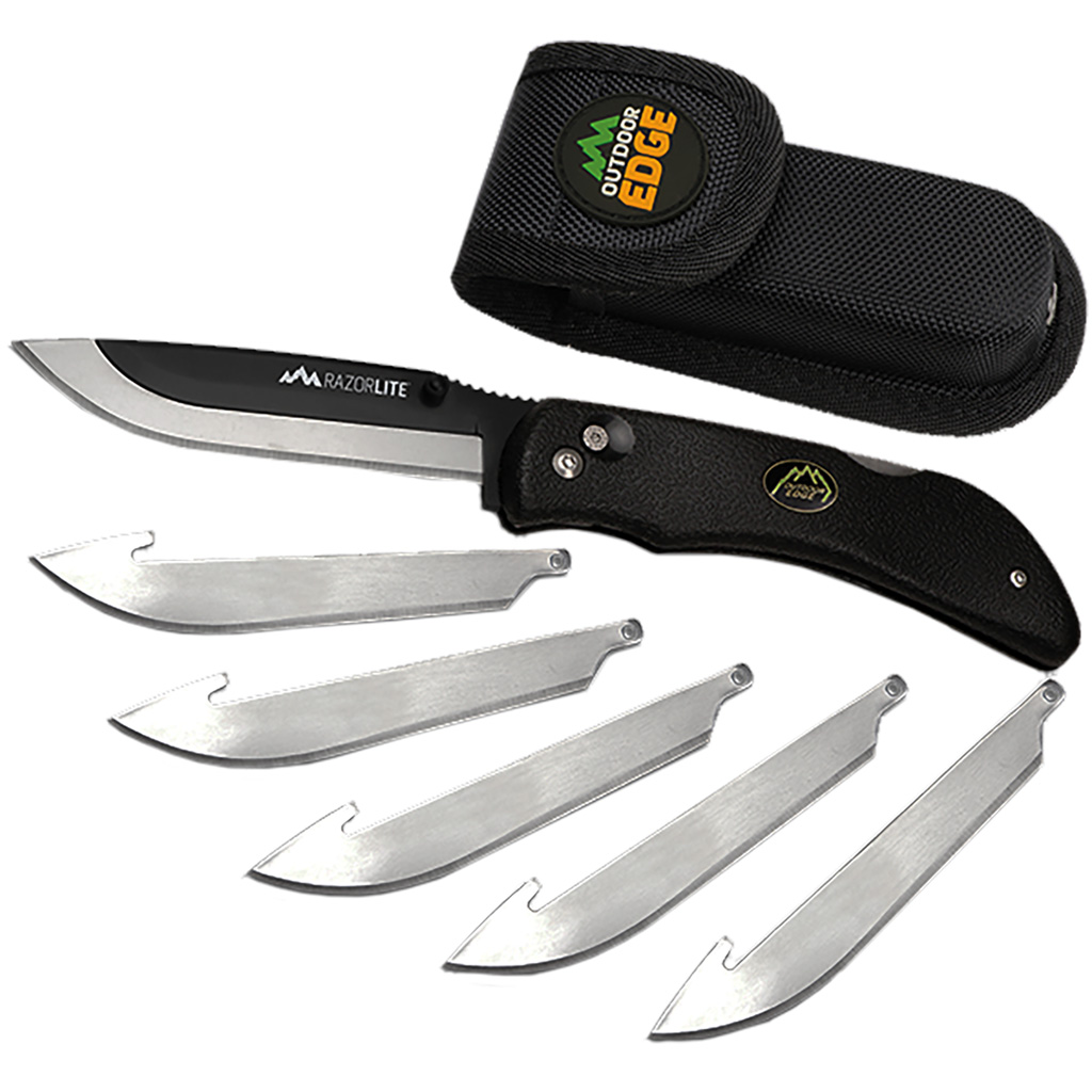 Outdoor Edge Razor-lite Knife Black 6 Blades Clamshell - Image 2