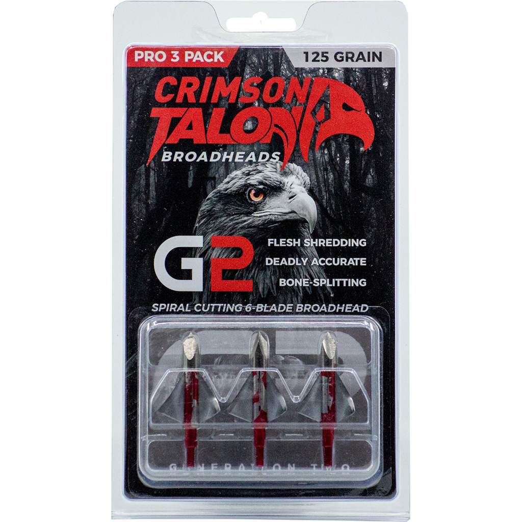 Crimson Talon G2 Broadheads 125 Gr. 3 Pk. - Image 2