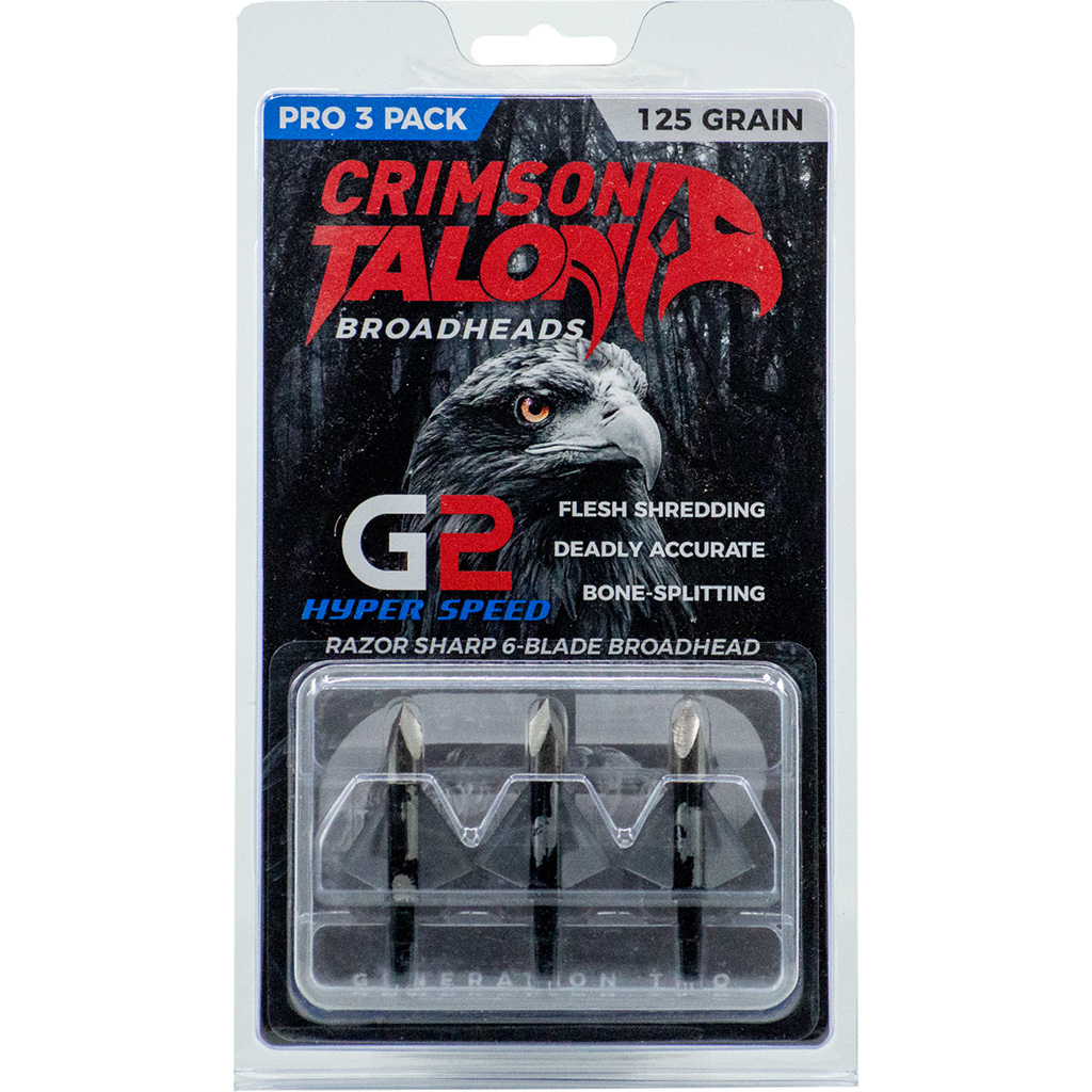 Crimson Talon G2 Hyper Speed Broadheads 125 Gr. 3 Pk. - Image 2