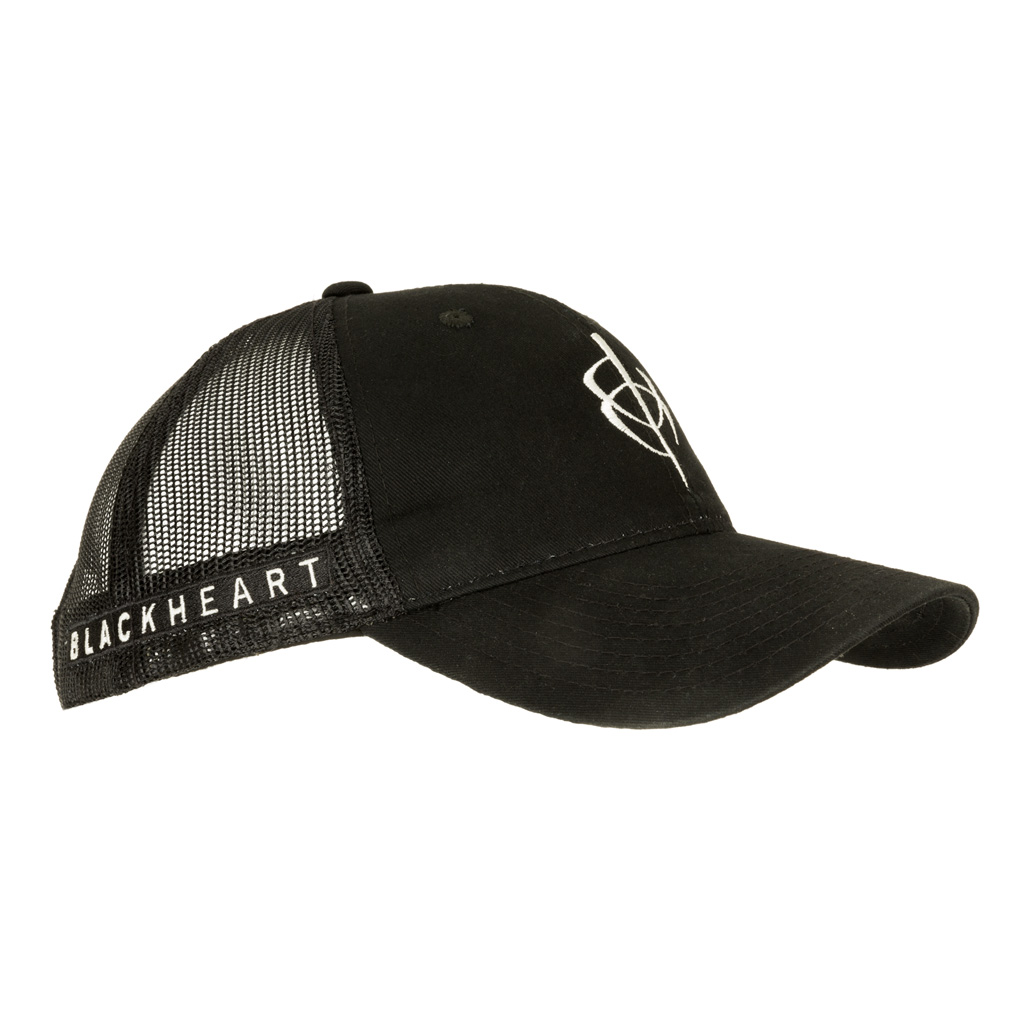 Blackheart Mesh Hat Black One Size - Image 2