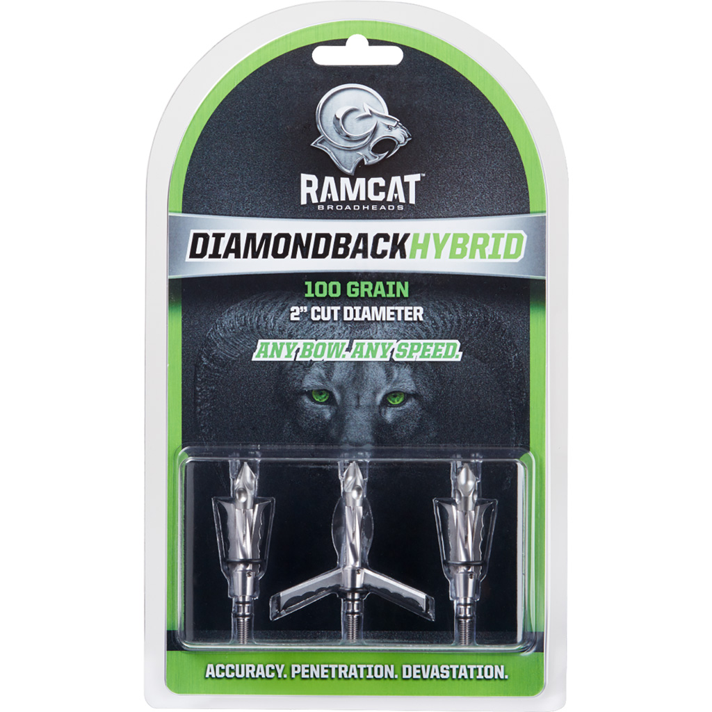 Ramcat Diamondback Hybrid Broadhead 100 Gr. 3 Pk. - Image 2