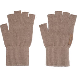Hot Shot Lamb Chop Fingerless Gloves Brown