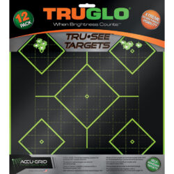 Truglo Trusee Splatter 5-diamond Target Green 12×12 12 Pk.