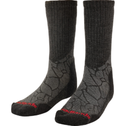 Badlands Lw Merino Crew Sock Blk-gry Xl